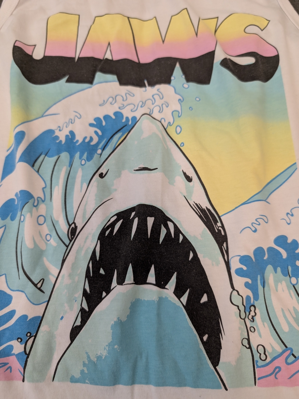 White Jaws Graphic Tank Top - Picture 3 of 3